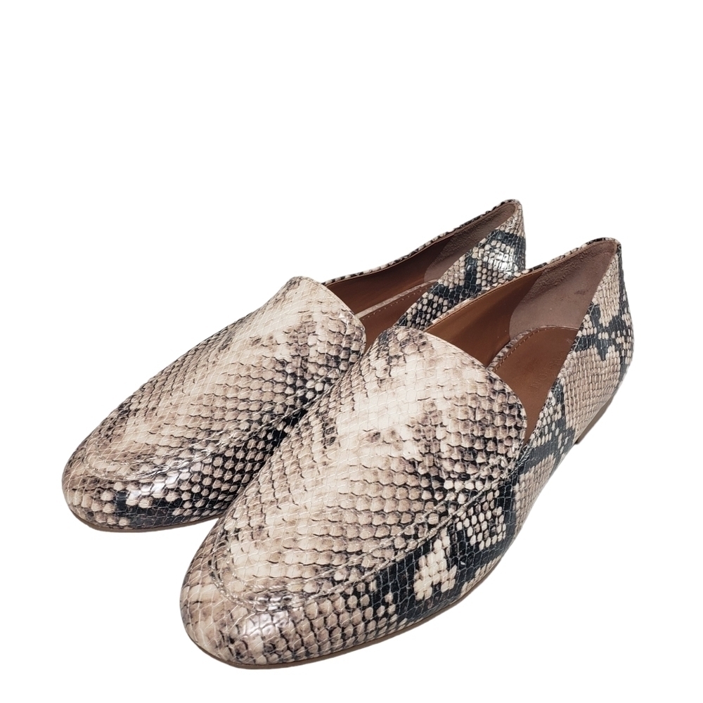Caslon Snake Print Slip-on Closed Toe Flats Sz 7M